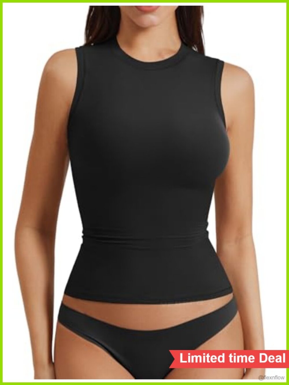 Women's Mock Neck Ruched Crop Tank Top Nylon Spandex Workout Top